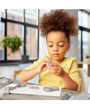 Arteza Kids Air-Dry Modeling Clay Kit - Handprint, Baby Footprint, and Paw Print Keepsake with Sandy Clay Tools - Kids Crafts and Sensory Play - Pack of 2 - Buy Online on GoSupps.com