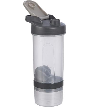 Amazon Basics 20oz Shaker Bottle with Mixer Ball - 2 Pack, Grey - Buy Online on GoSupps.com