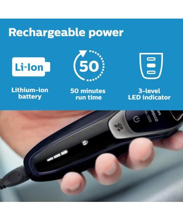 Philips Norelco Shaver 5550 - Turbo+ Rechargeable Wet/Dry Electric Shaver with Precision Trimmer | Fast International Shipping - Buy Online on GoSupps.com