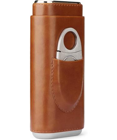 Time C club 3 Sticks Portable moisturizer Cigar Case Imported Cedar Wood Lined Cigar humidor Cigar Box Stainless Steel Cutter Set - Buy Online on GoSupps.com