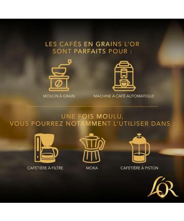 L'OR 2 kg Caf en Grains Terres d'Afrique Kenya et Ouganda Intensit 8 4 x 500 g - Buy Online on GoSupps.com