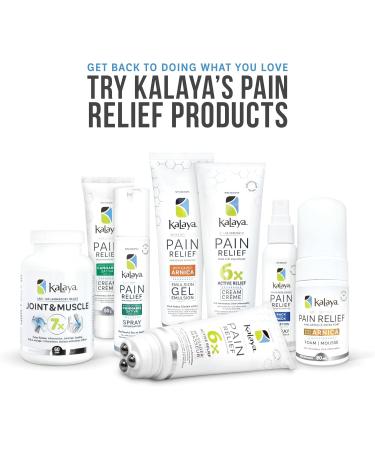 KaLaya 6X Extra Strength Pain Relief Cream for Arthritis Joints Muscle Back Neck Shoulder Hand and Knee Pain - Medically formulated with 6 Natural Active Pain Blocking & Anti inflammatory Ingredients (120g) 120 g (Pack of 1) - Buy Online on GoSupps.com