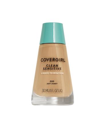 COVERGIRL Clean Sensitive Skin Foundation (packaging may vary) Soft Honey - 555 1 Fl Oz (Pack of 1)
