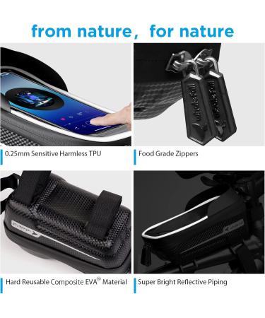 Whale Case Waterproof Bicycle Phone Holder - EVA Frame Bag with Touchscreen Rain Protection for Phones under 6.9'' - Durable Pressure-Resistant Bike Accessories - Buy Online on GoSupps.com