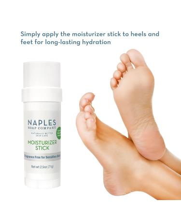 Naples Soap Company Fragrance-Free Hydrating Body Moisturizer Stick | Safe for Eczema & Psoriasis | Noncomedogenic | 2.5oz | All Skin Types - Buy Online on GoSupps.com