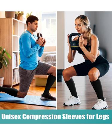 Evolyline Medical Compression Stockings 20-30 mmHg for Men & Women - Calf Bandage Thrombosis Socks for Varicose Veins & Edema - Gradient Compression Black XXL - Buy Online on GoSupps.com