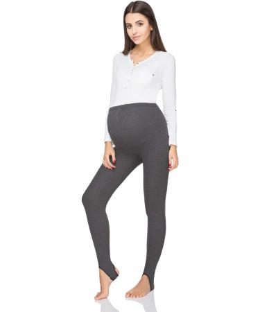 FUTURO FASHION Maternity Fleece Lined Leggings | Over Bump Belly Support | Winter Cotton Pants | Graphite, UK 8-22 - Buy Online on GoSupps.com