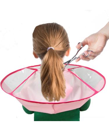 GUSTO Hairdressing Salon Cape - Professional Hair Cutting Apron & Neck Brush Set in Pink for Hairdressers - Buy Online on GoSupps.com