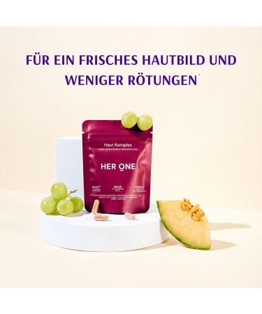 Her One - 14-in-1 Skin Complex | Award-Winning SkinAx | Radiant Skin Formula | 30 Vegan Capsules for Glowing Beauty - Buy Online on GoSupps.com