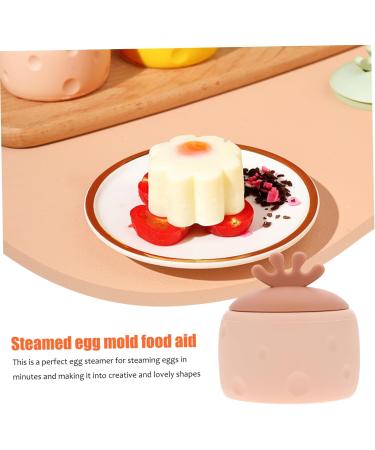 Cabilock 2 Pcs Steamed Egg Mold Single Egg Poacher Egg Cooker Cupcake Accessories Jelly Pink - Buy Online on GoSupps.com
