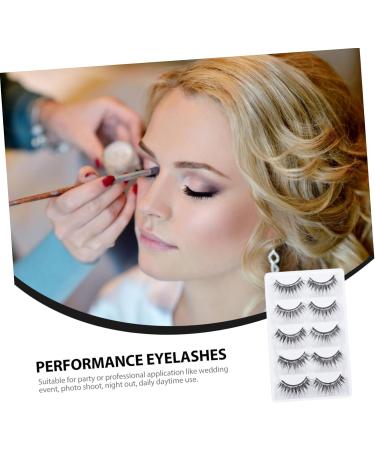 Angoily Chic Eyelash Decor Adhesive Eyelashes Women Makeup False Eyelashes Natural Look - Buy Online on GoSupps.com