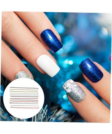 Housoutil 1 Box Nail Art Accessories Rhinestone Nail Chain Faux Nails Fingernail Ornaments Gold Nail Rhinestones Chain Nail Chain Decors Nail Decor Manicure Copper Bead Chain Punk Zinc Alloy 13.1X5.5X1CM Colorful - Buy Online on GoSupps.com