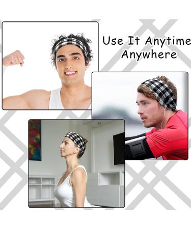 Luinabio Christmas Wide Headbands - 6 Piece Buffalo Plaid Head Wrap Set for Women and Girls - Buy Online on GoSupps.com