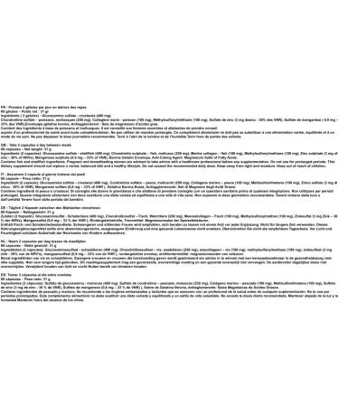 Joint Stiffness - Glucosamine Chondroitin MSM Marine Collagen - Joints Tendons Mobility Joint Pain Osteoarthritis Tendonitis 60 Capsules Made in France - Buy Online on GoSupps.com