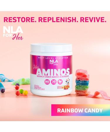 NLA for Her Aminos - Rainbow Candy | BCAA Blend for Endurance Muscle Growth & Recovery | Vegan Gluten-Free 30 Servings - Shop Now - Buy Online on GoSupps.com