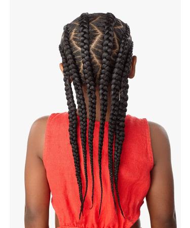 Sensationnel African Collection 3X X-PRESSION Kids Pre-Stretched Braid 28" (3-Pack SM1B/BG) - Ideal for Easy Braiding & Styling | Shop Internationally - Buy Online on GoSupps.com