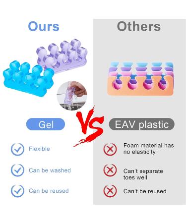 Molain Washable Toe Separators for Pedicure and Nail Polish Application - Style D - Buy Online on GoSupps.com