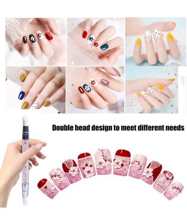 SILPECWEE 10 Pieces Dual Tipped Silicone Nail Tools Nail Art Sculpture Pen Rhinestone Nail Polish Carving Pen Acrylic Nail Brush Nail Art Brushes Nail Painting Kit for Salon DIY - Buy Online on GoSupps.com