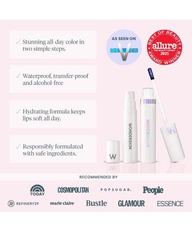 Wonderskin Wonder Blading Peel and Reveal Lip Stain Kit - Whimsical Nude Matte Lip Tint - Long Lasting, Transfer Proof, Waterproof Lip Makeup - Buy Online on GoSupps.com