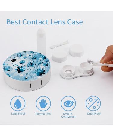 Buy Dog Paw Blue Print Contact Lens Case - Travel & Care Box for Lenses - International Shipping Available - Buy Online on GoSupps.com