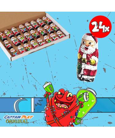 Decoration Noel Interieur Maison 24 P res No l en Chocolat 170g en emballage individuel - Buy Online on GoSupps.com