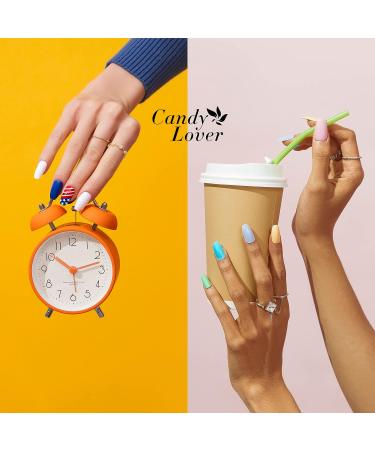 Candy Lover Gel Nail Polish Kit - 25 Pcs Spring Set with Base, Top Coat, Matte & Glitter Shades - UV Soak Off Gel Nails - Perfect Gift for Women and Girls - Buy Online on GoSupps.com