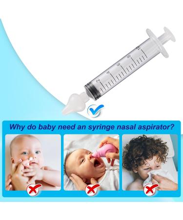 Silicon Baby Nasal Aspirator Syringe - 4PCS Baby Nasal Cleaner Set for Infant/Kid - Safe and Quick Nose Rinsing Tool - Buy Online on GoSupps.com