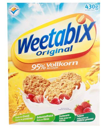 Weetabix Original Whole Grain - Breakfast Cereal - Whole Grain Cereal - High in Fibre, Low in Sugar &