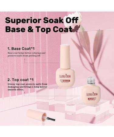 Lemecima Gel Nail Polish Starter Kit 6 Colours Soak Off Gel Nail Polish Set with 198W Shell Shape Nail Lamp Glossy & Matte Top and Base Coat Manicure Tools for Beginner - Buy Online on GoSupps.com