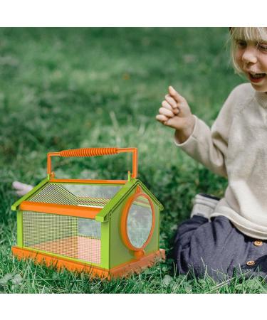 Portable Butterfly Habitat Cage Critter Caterpillars Outdoor Green Orange - Buy Online on GoSupps.com