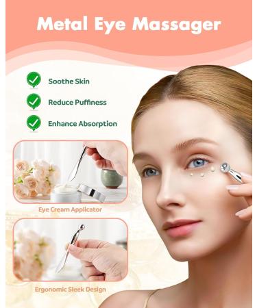 Shop Reusable Under Eye Patches - Silicone Eye Wrinkle Patches 2 Pairs with Metal Applicator & Tin Case - Buy Online on GoSupps.com