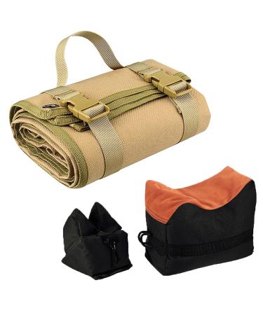 Tactical Shooting Mat Outdoor Shooting Gun Mat Non-Slip and Durable with Shooting Rest Bags for Range Shooting and Hunting