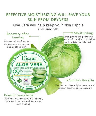 Shop Aloe Vera Anti-Acne Gel Cream - Sleep-Free Wash & Moisturizing Oil 300ml - International Shipping - Buy Online on GoSupps.com
