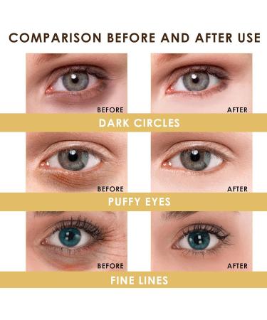 24 Pairs Eye Patches Gel Mask Under Eye Bags Anti Dark Circles Eye Patch in Gel Under Eyes Collagen Mask with Moisturizing Effect and Improve Wrinkles and Fine Lines Eye Care (24K Gold) - Buy Online on GoSupps.com