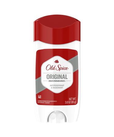 Old Spice Antiperspirant and Deodorant for Men High Endurance Original 3 Oz (Pack of 6)