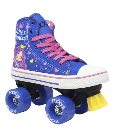 Lenexa Roller Skates for Girls - Pixie Little Princess Kids Quad Roller Skate - Indoor, Outdoor Children's Skate - Roller Skates for Kids - Great for Beginners Kids 4