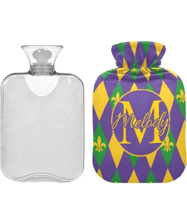 Personalized Used Heat Bottle with Fleur de Lis | 1L Hot Water Bottles for Pain Relief & Cramps - Buy Online on GoSupps.com