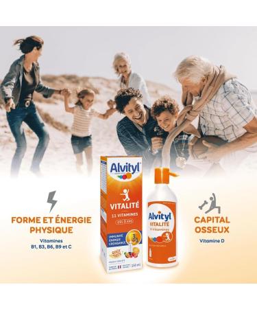 Alvityl - Multivitamin oral solution - 11 vitamins 100% of NRV - From 3 years old fruity taste - 150mL - Buy Online on GoSupps.com