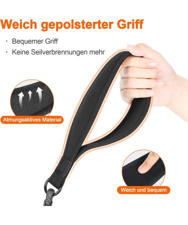 Bungee Tow Leash for Dogs - 20m x 10mm Shock-Absorbing Leash with Padded Handle & Reflective Threads - Ideal for Medium & Large Dogs - Aystkniet - Buy Online on GoSupps.com