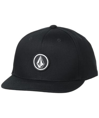 Volcom Boys' Quarter Snapback Hat One Size Black