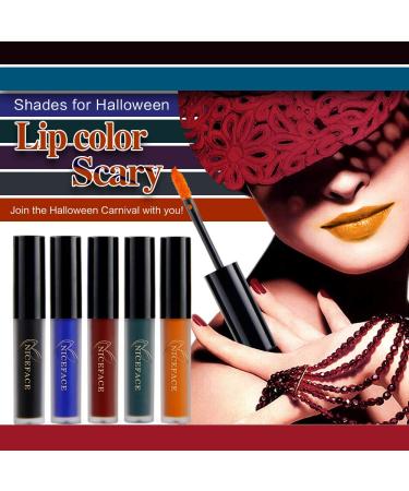 GL-Turelifes Halloween Matte Liquid Lipstick - Long Lasting Non-Stick Green Lip Gloss for Masquerade & Cosplay Makeup - Buy Online on GoSupps.com