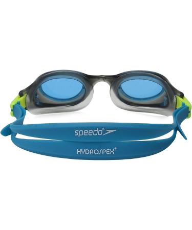 Speedo Hydrospex Kids Swim Goggles - Ages 6-14 - Grey/Blue - Buy Online on GoSupps.com