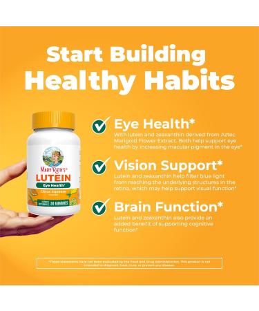 MaryRuth s Lutein Gummies with Zeaxanthin | Lutein & Zeaxanthin Supplement | Eye Health | Blue Light Filtering | Vision Support | Adult Eye Supplement for Visual Function | Non-GMO & Vegan | 60 Count - Buy Online on GoSupps.com