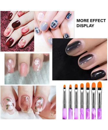 Olakin 7-Piece Nail Brush Set | Professional Gel Brushes for DIY Nail Art | Essential Salon Tools - Buy Online on GoSupps.com