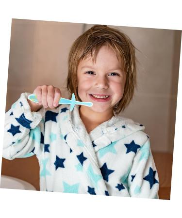 Partykindom 5-Piece Children's Toothbrush Set | Safe Silicone Manual Brush & Tongue Scraper for Kids' Oral Care - Buy Online on GoSupps.com