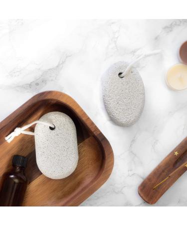 Buy Bimsstein Foot Care Set - Corn Skin Remover & Pedicure Tool (2 Pieces) for Hands & Feet - Hard Skin Removal | Natural Stone Solution - Buy Online on GoSupps.com
