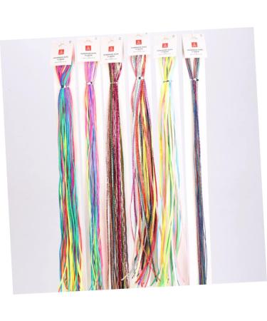7 Sets Colored Hair Rope Hair Braiding Rope Braided Hair Ribbons Ribbon for Hair Hiphop Hair Tie Hair Tinsel Braided Hair Wire Fairy Wig Polyester Child Elastic Hair Extensions - Buy Online on GoSupps.com