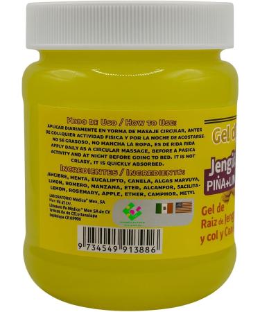Gel De Jengibre+ Batimol, pina, Canela & linaza (Ginger Gel+ batimol) 250g, 100% Natural, Chupa| Hidratante|Panza - Buy Online on GoSupps.com