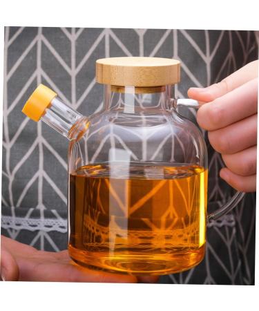 MAGICLULU Glass Container with Lid Oil Storage Can Grease Container Glass Terrarium with Lid Olive Oil Bottle Dispenser Glass Containers with Lids Oil Dispenser High Borosilicate Ceramics medium As Shown - Buy Online on GoSupps.com