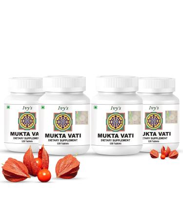 Ivy's Mukta Vati Ayurvedic Herbal Supplement - Pack of 4